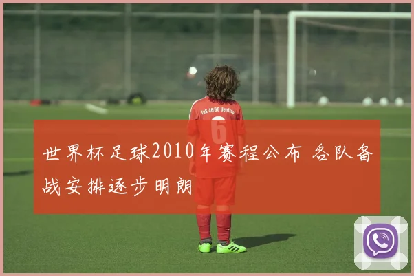 世界杯足球2010年赛程公布 各队备战安排逐步明朗