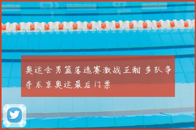 奥运会男篮落选赛激战正酣 多队争夺东京奥运最后门票